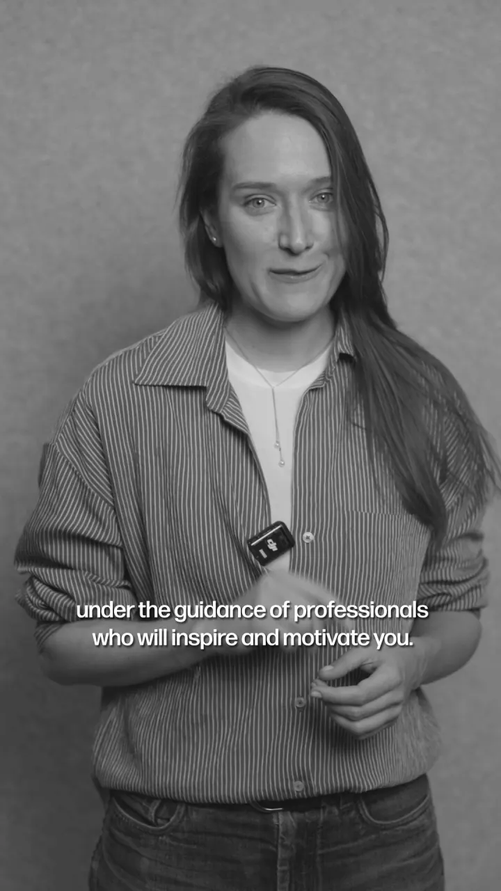 Still from the video: Patrycja talking about The Noise Makers